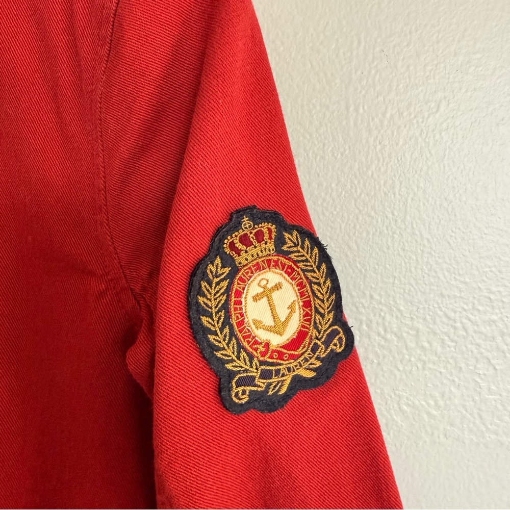 Ralph Lauren Vintage LRL Lauren Jean Co Red Toggle Fireman Jacket - Picture 3 of 7